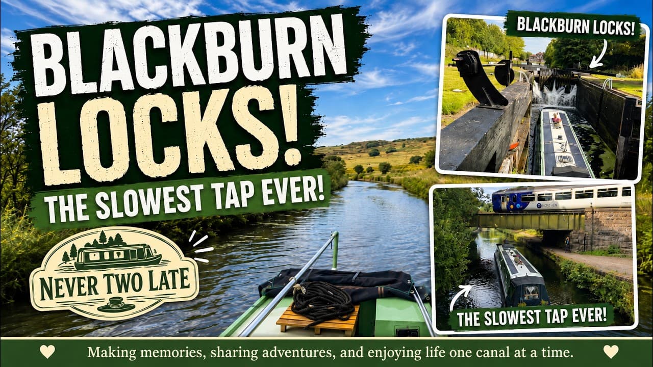 Blackburn Locks, the Slowest Water Tap Ever & a Perfect Countryside Mooring!