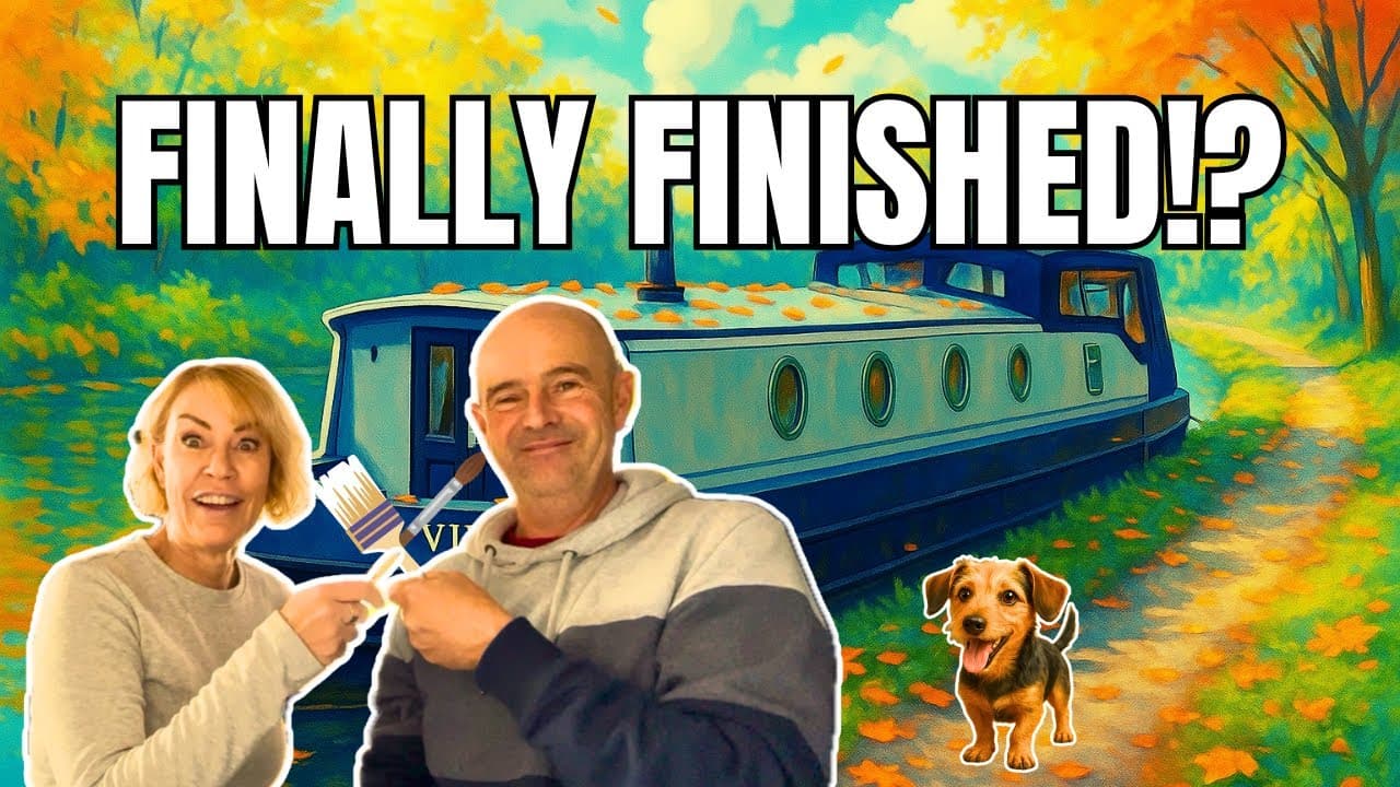 Finishing Our Wide Beam Boat Bow Doors | Paint, Vents & Handle Upgrade | 203