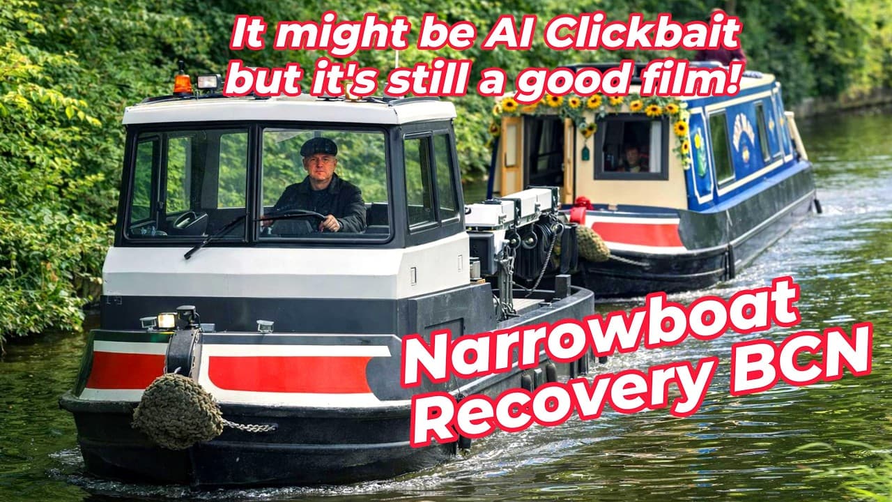 Narrowboat Recovery on Crystal Clear Birmingham Canals. BCN! Looked nothing like this photo! No 271