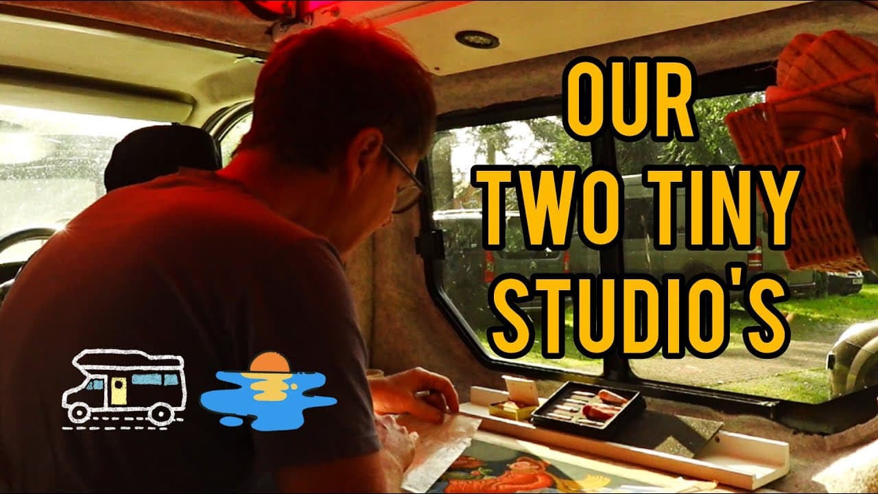 A week in our two tiny studios| Fulltime Narrowboat life #boatlife #narrowboat #canal