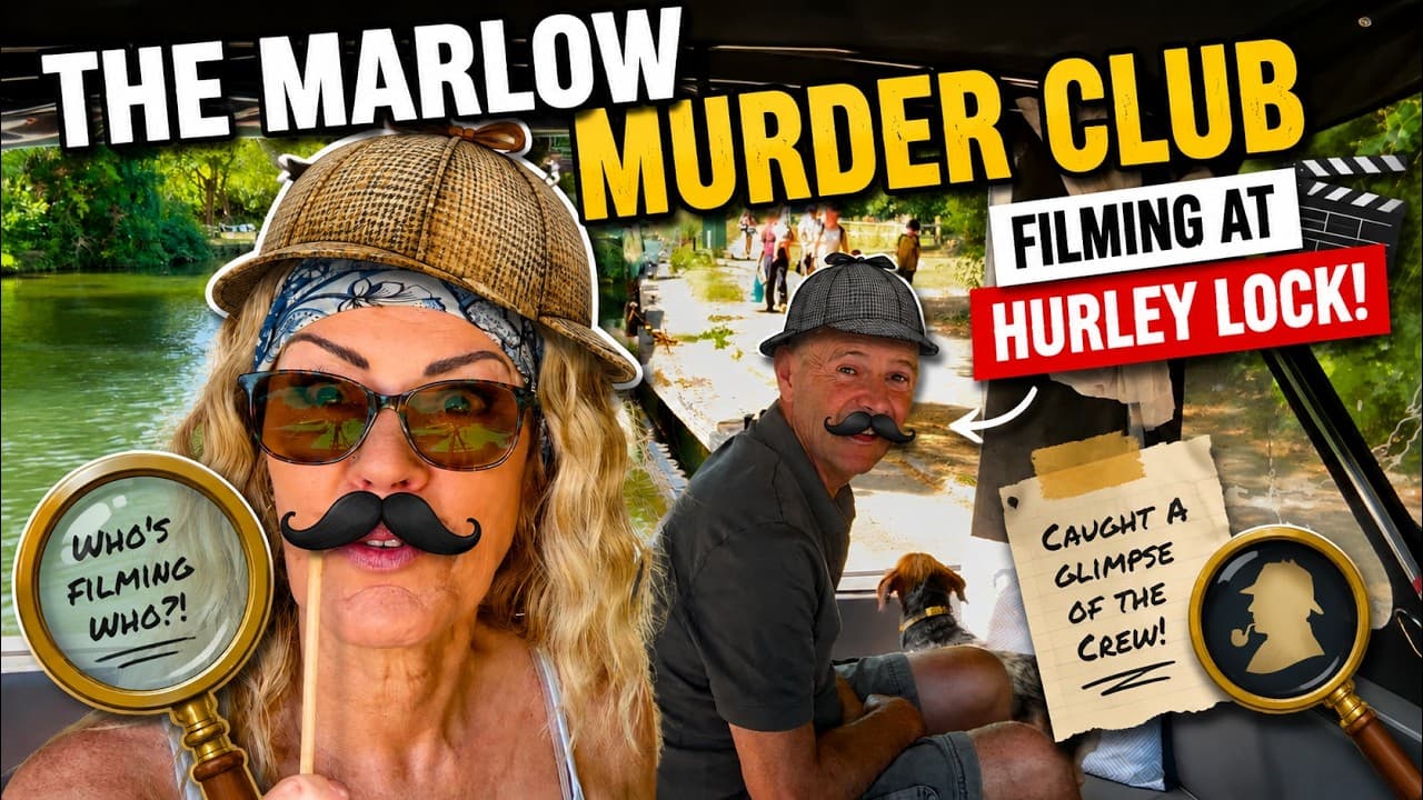 We Found The Marlow Murder Club Filming at Hurley Lock! 218