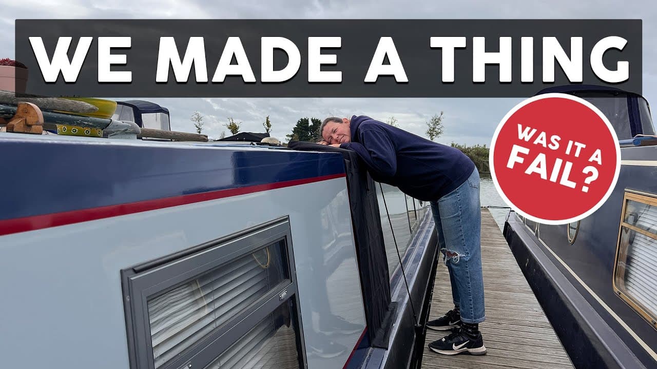 WE MADE A THING FOR OUR NARROWBOAT | NARROWBOAT AUTUMN JOBS & NARROWBOAT LIFE 2023