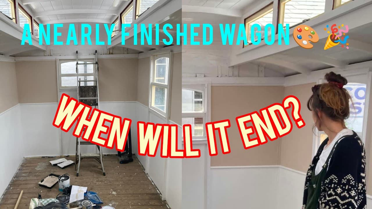 So close to finishing this live in Wagon |Fulltime Narrowboat life #boatlife #narrowboat #canal