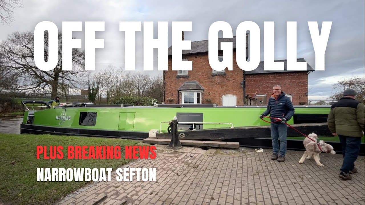 Getting of the Llangollen Canal & Breaking News on Narrowboat Sefton