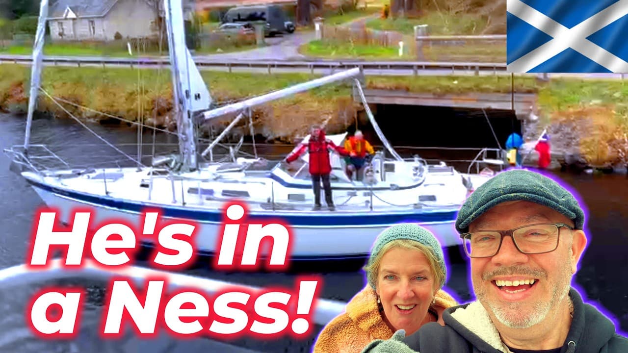 Deepest Body of Water in the UK and He Ran Aground! Magnificent Scottish Caledonian Canal! No262