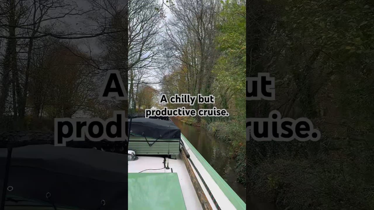 A chilly but productive cruise. Logs found. #narrowboatlife #canalboatlife