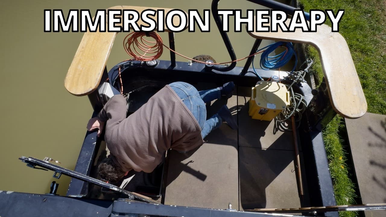 398. Head first into the engine bay on my narrowboat (weekend aboard part 2)