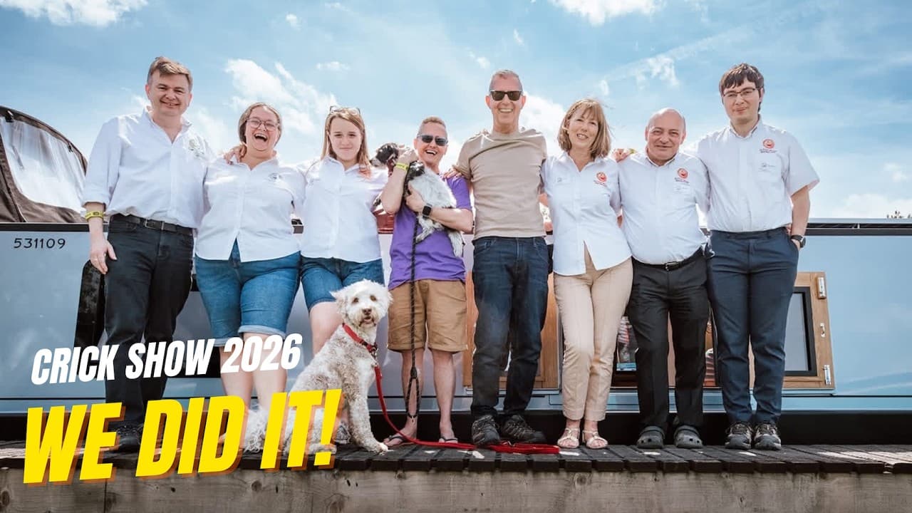 Mad Dash - Our Journey to the Crick Boat Show & Winning FAVOURITE BOAT 2026