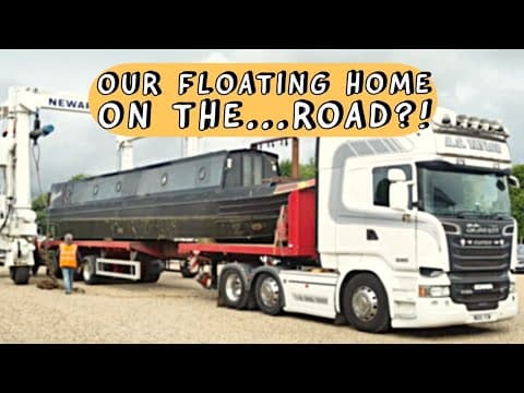 Transporting a narrowboat by LAND! Vlog 93