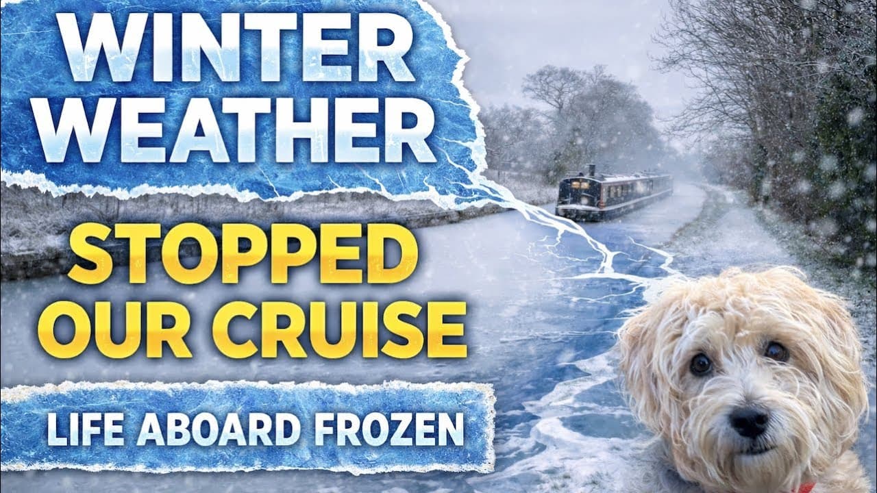 Winter weather stopped our cruise - life aboard frozen.