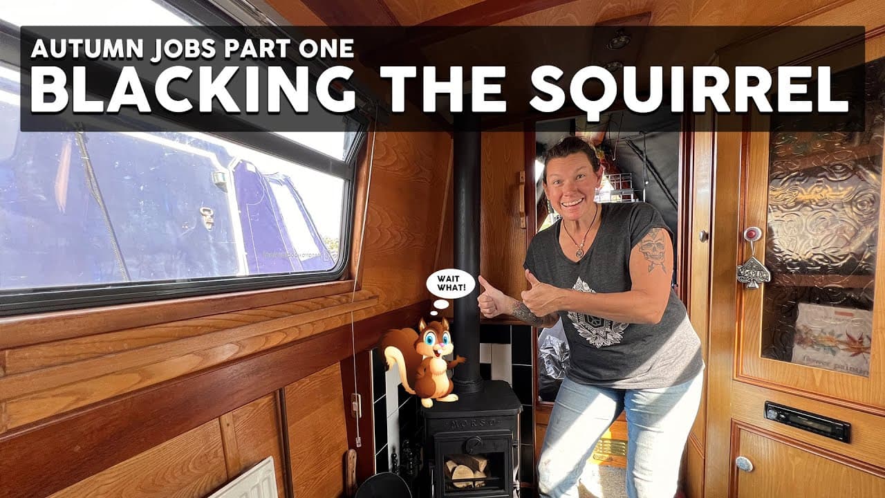 BLACKING THE SQUIRREL | RENOVATING THE MORSO STOVE 1410 | NARROWBOAT JOBS