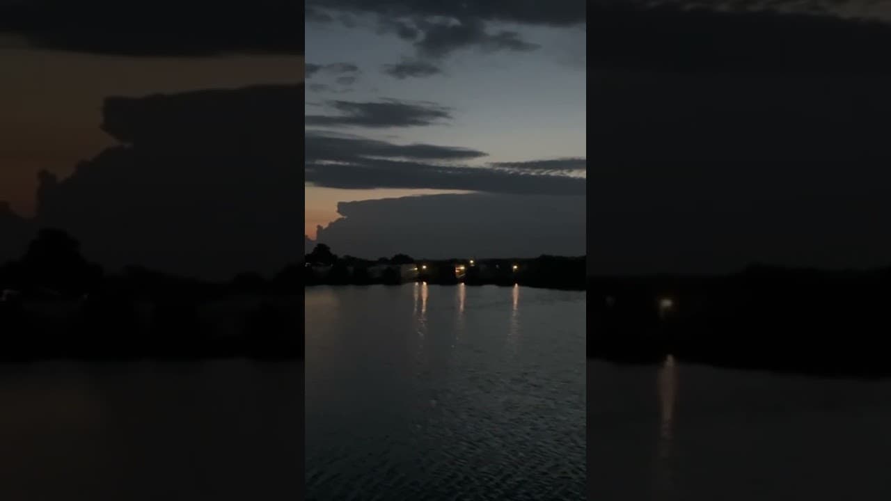 Amazing electrical storm #lightening #nightsky #canallife #outsideliving