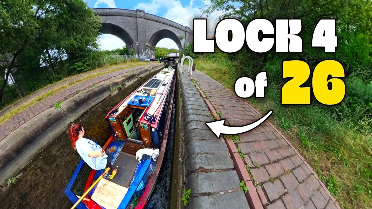 We took on 26 canal locks in one day (Wolverhampton Lock Flight) - 317