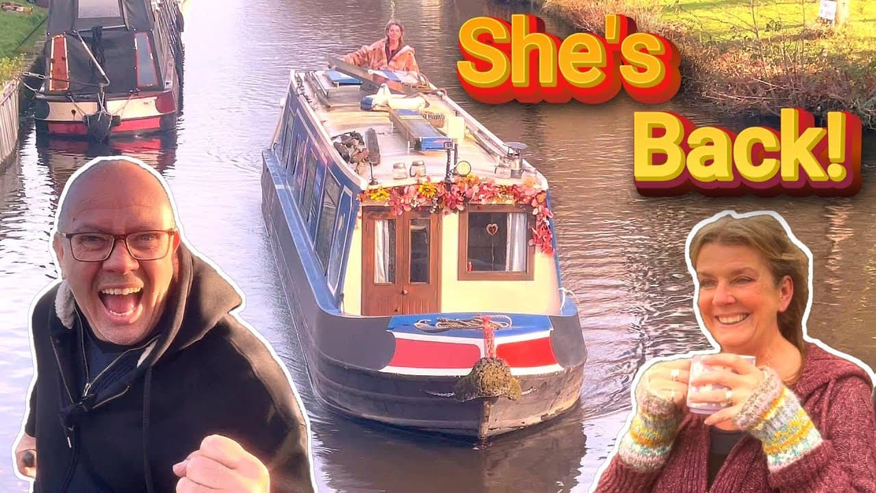 A New Film at Last! Cruising Home For Christmas! Mrs L is Back on the Boat! No245