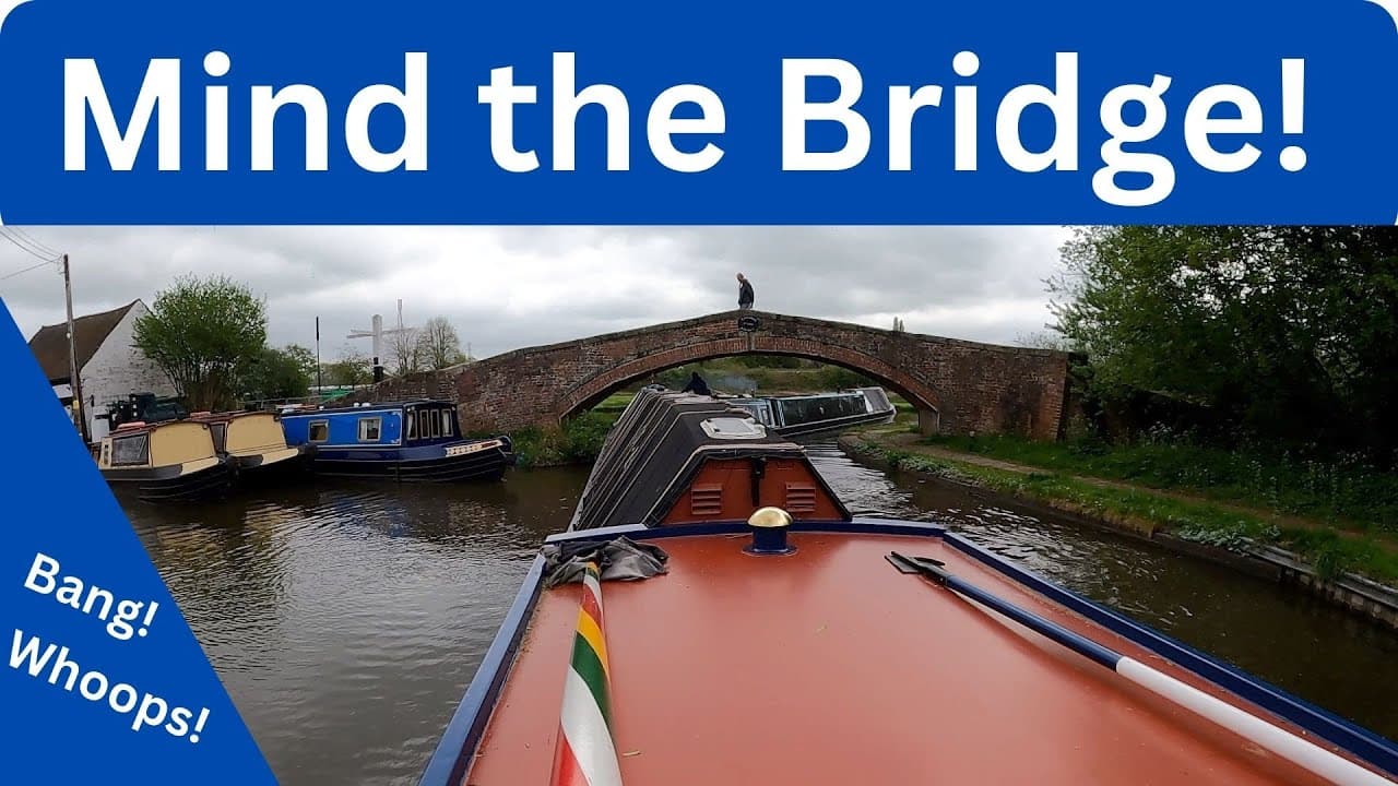 Great Haywood Junction Narrowboat bridge crash on The Kings Coronation day.
