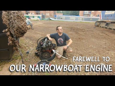 Getting rid of our narrowboat engine (and getting in the gas locker) vlog 94