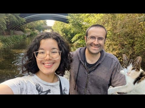 Living on a boat with a semi stray cat - vlog 104