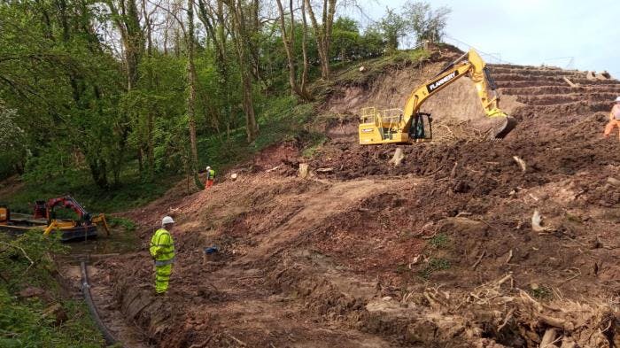 North Oxford landslip almost cleared