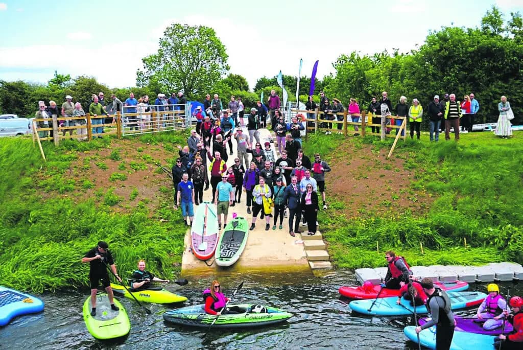 NEW SLIPWAY brings disused waterway back into regular use
