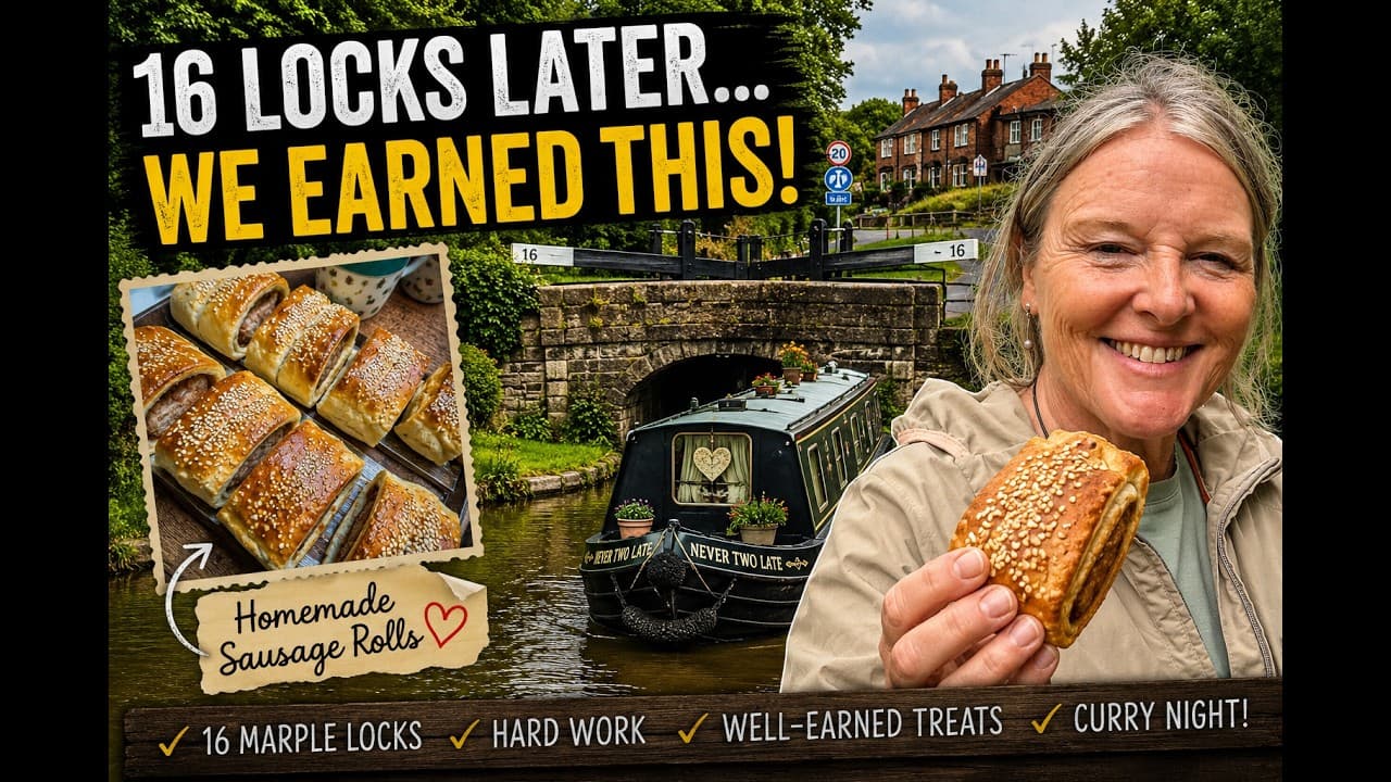 We Conquer Marple Locks Again! | Hard Work, Homemade Sausage Rolls & The Perfect Curry