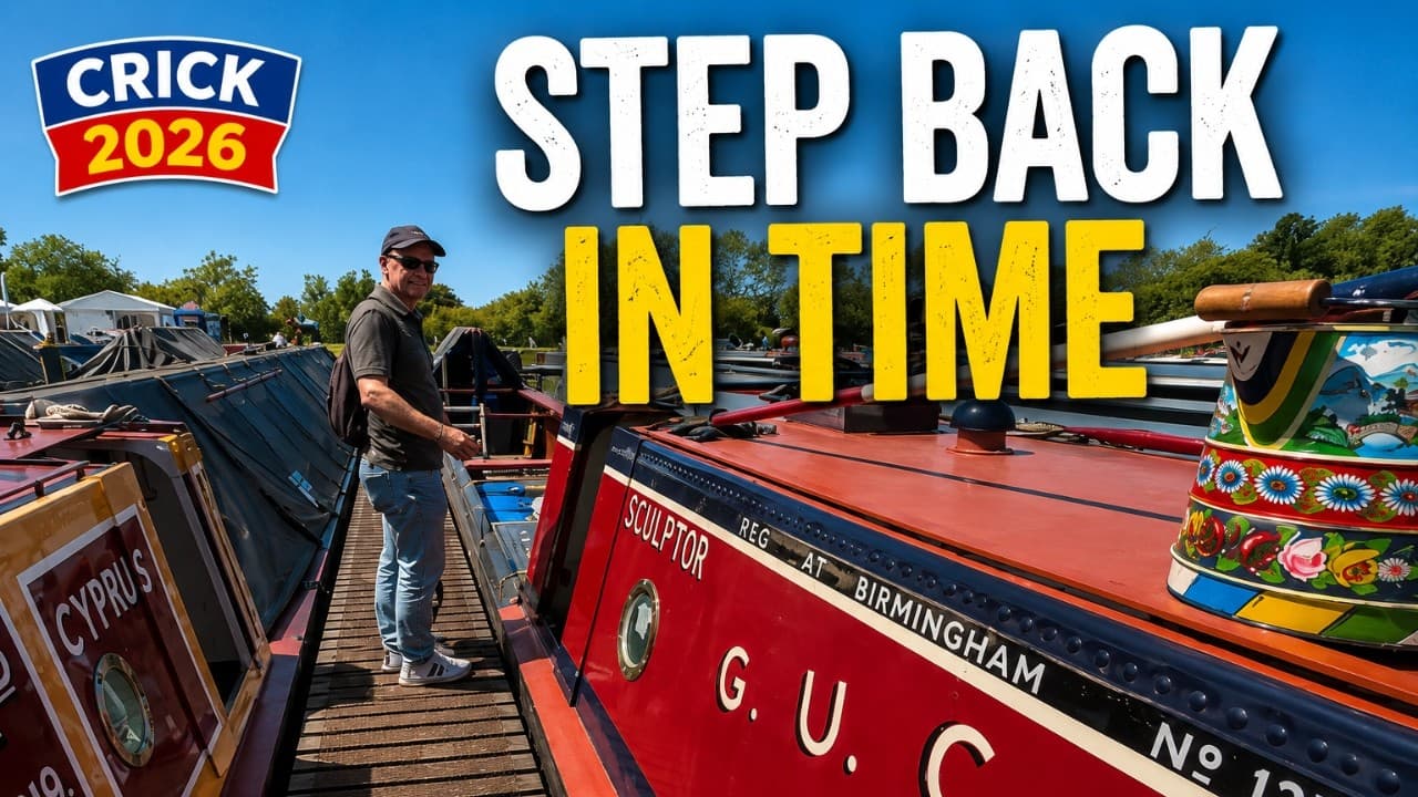 Inside Sculptor A 90 Year Old Working Canal Boat | Crick Boat Show 2026