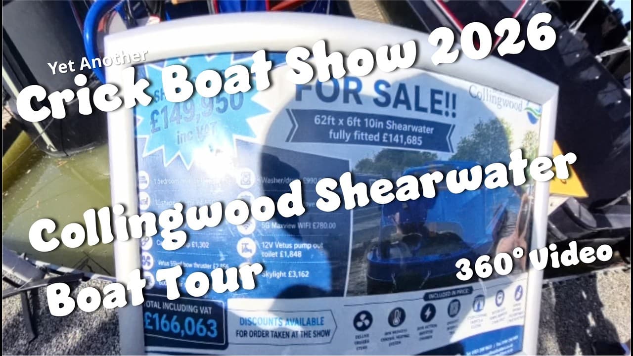 #166 Crick Boat Show 2026 - Collingwood Shearwater Narrowboat Tour - 360 degree