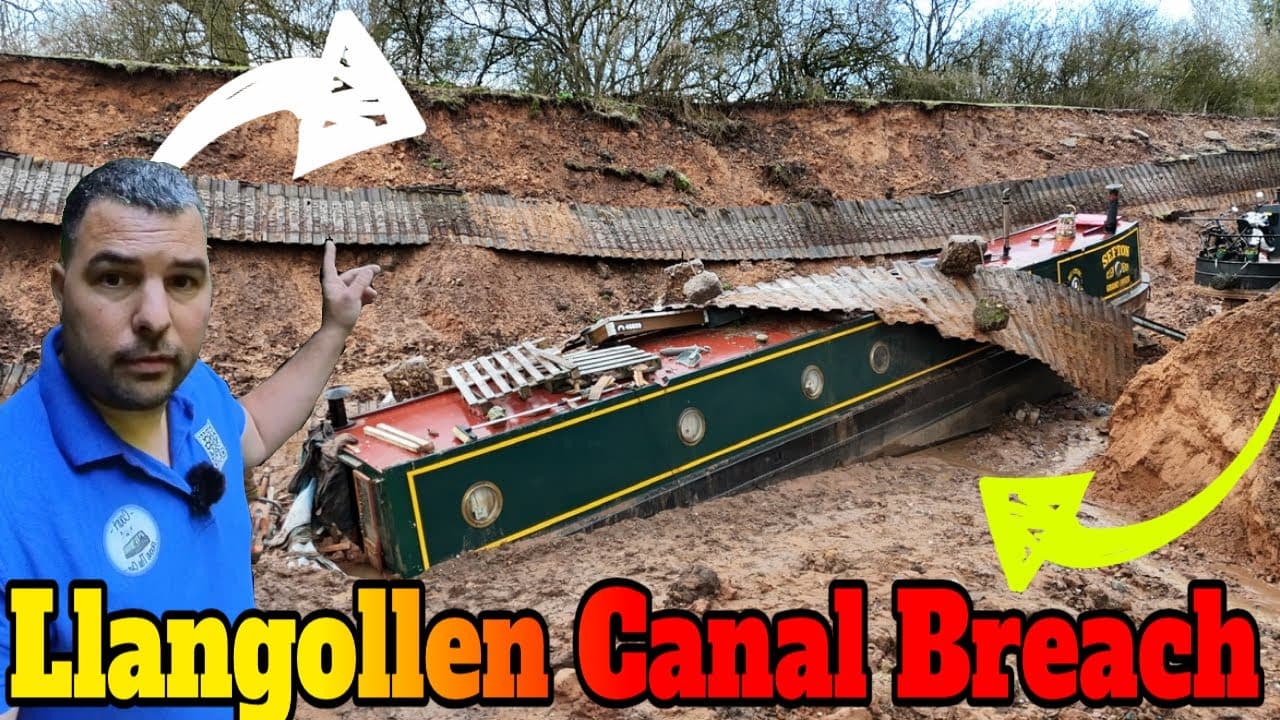 Llangollen Canal Breach - The Rescue Begins