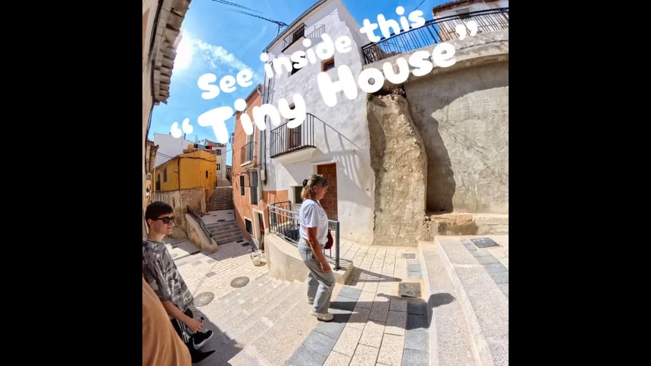 Want to see inside this tiny house - Tiny House Tour #travel #jijona #xixona #alicante