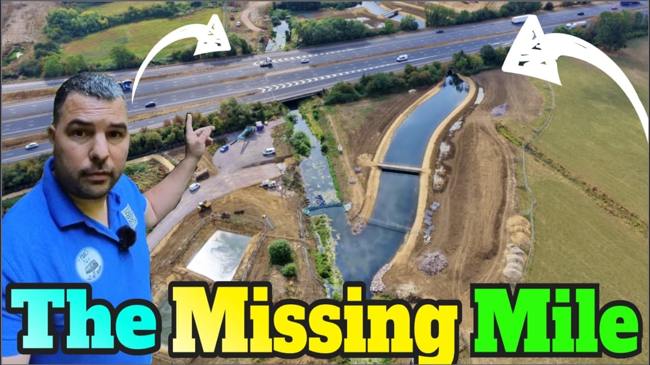 They're Moving A River to Build The Cotswold Canal Under the Motorway