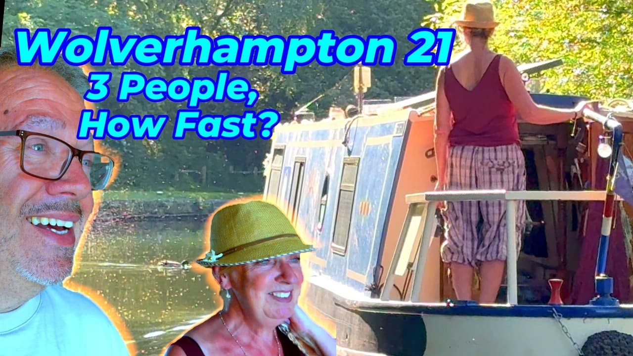 How Fast Can We Do The Wolverhampton 21 Locks With a Sick Narrowboat Engine? Vlog No 270