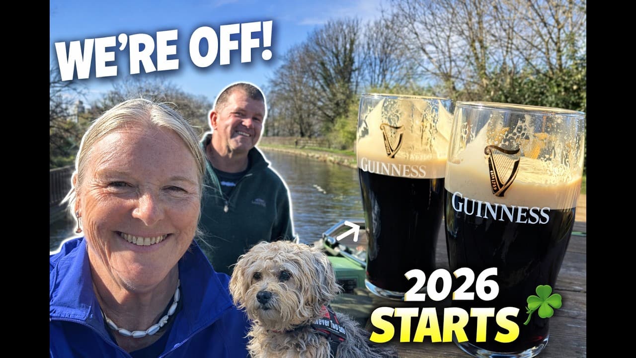 Leaving Bollington Fuel, Guinness & Our 2026 Cruise Begins!