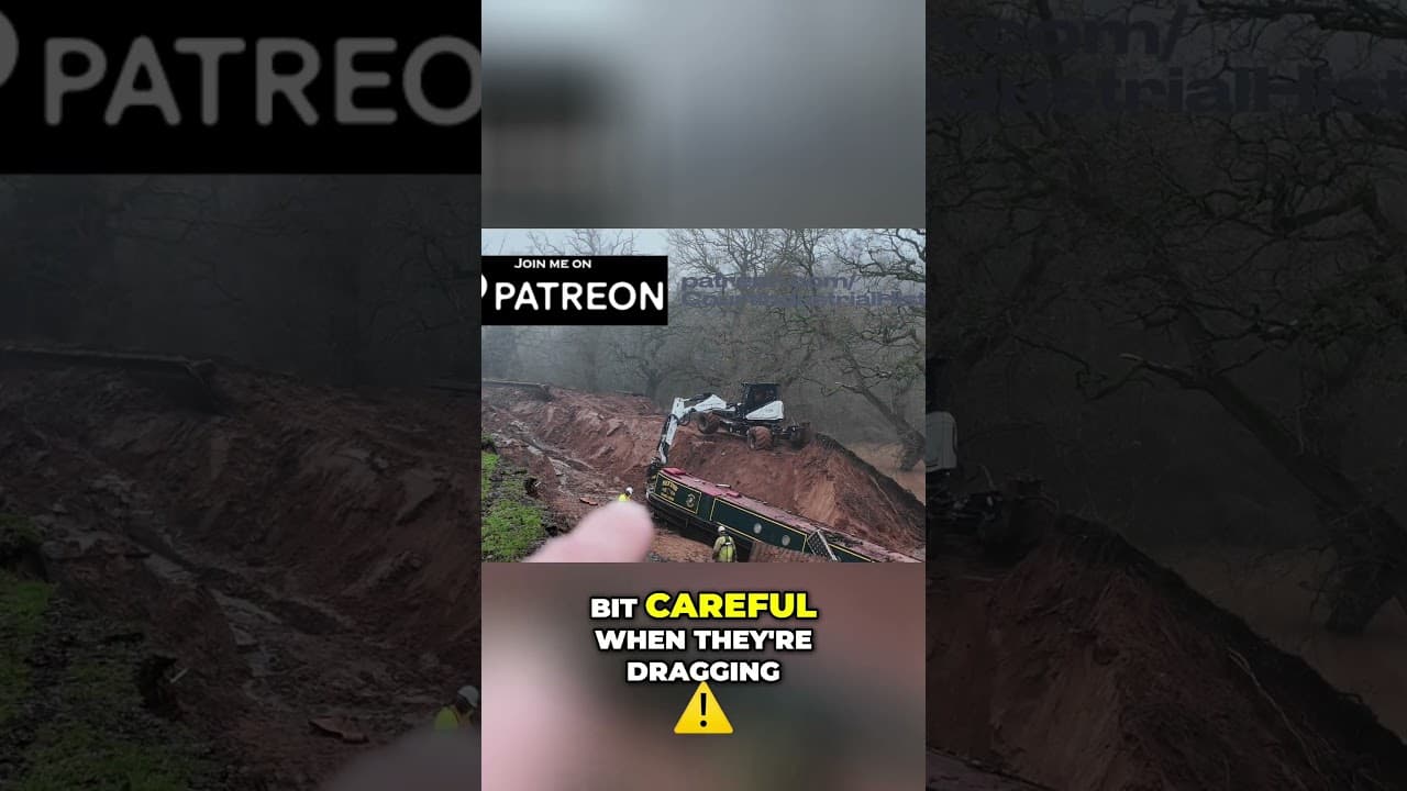 Whitchurch Breach Seftons Excavation with the Spider Excavator Welding Complete,Ready for Bank Prep!