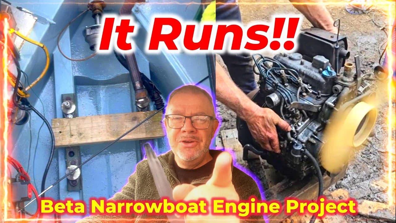 Fifty Shades of Grey on a Narrowboat! Well 2 shades in a Narrowboat Engine Bay Anyway! No 259