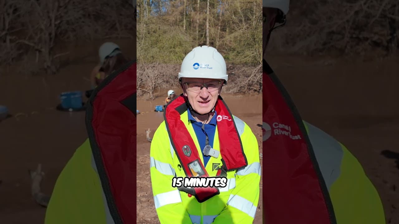 Emergency Fish Rescue Saving Lives on Llangollen Canal