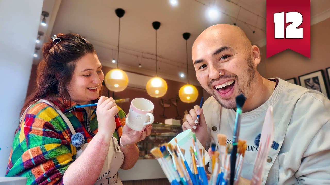 A cute day pottery painting! 🎨 Vlogmas Day 12