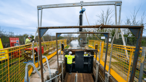 New lock gates installed on canals