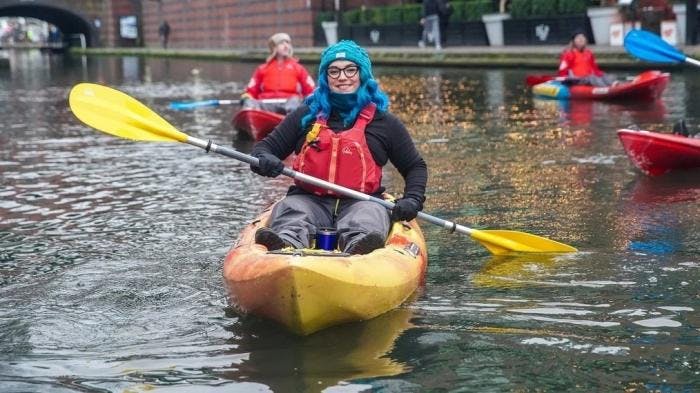 Canal kayaking guide in running for tourism award
